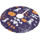 Jupon De Sapin En Polyester Brossé Motif d'Halloween amusant (Angle)
