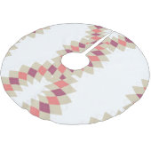 Jupon De Sapin En Polyester Brossé Motif Diamond Swirl (Angle)