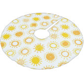 Jupon De Sapin En Polyester Brossé Motif Doodle  (Angle)