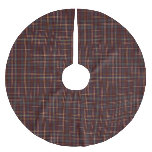 Jupon De Sapin En Polyester Brossé Motif Écossais Classique (Devant)