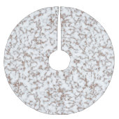 Jupon De Sapin En Polyester Brossé Motif en marbre doré Rose tendance (Devant)