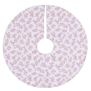 Jupon De Sapin En Polyester Brossé Motif floral sans couture de fleurs de cerisier ro