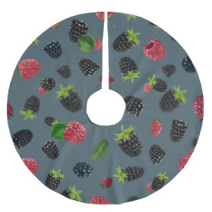 Jupon De Sapin En Polyester Brossé Motif framboise 2
