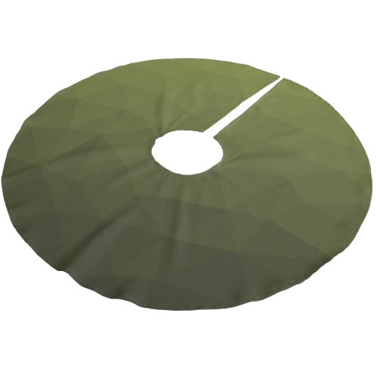 Jupon De Sapin En Polyester Brossé Motif géométrique du maillage vert de l'Armée (Angle)