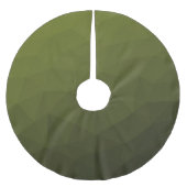 Jupon De Sapin En Polyester Brossé Motif géométrique du maillage vert de l'Armée (Devant)