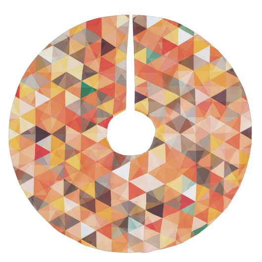 Jupon De Sapin En Polyester Brossé Motif géométrique triangulaire Abstrait (Devant)