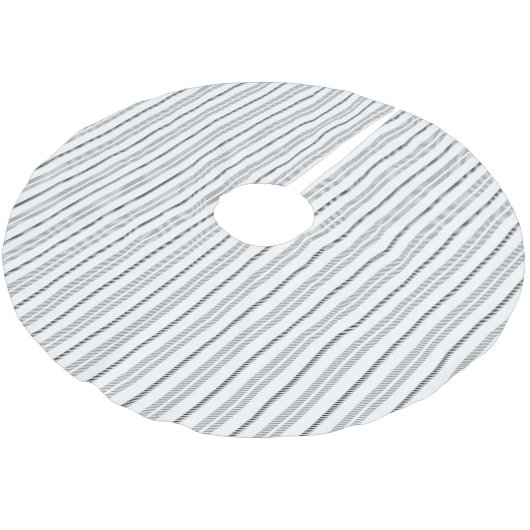 Jupon De Sapin En Polyester Brossé Motif graphique noir blanc moderne (Angle)