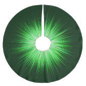 Jupon De Sapin En Polyester Brossé Motif Green Sunburst (Devant)