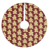 Jupon De Sapin En Polyester Brossé Motif homme en pain d'épices (Devant)