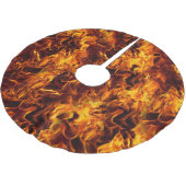 Jupon De Sapin En Polyester Brossé Motif incendie et flamme (Angle)
