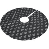 Jupon De Sapin En Polyester Brossé Motif maçonnique (noir) (Angle)