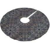 Jupon De Sapin En Polyester Brossé Motif Mandala (Angle)