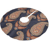 Jupon De Sapin En Polyester Brossé Motif marin floral moghol, motif élégant. (Angle)