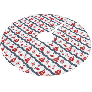 Jupon De Sapin En Polyester Brossé Motif maritime mignon