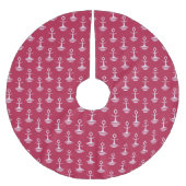 Jupon De Sapin En Polyester Brossé Motif moderne d'Ancres (Devant)