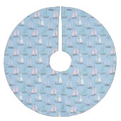 Jupon De Sapin En Polyester Brossé Motif Monogramme Cute (Devant)