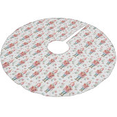 Jupon De Sapin En Polyester Brossé Motif Nutcracker de Noël (Angle)