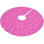 Jupon De Sapin En Polyester Brossé Motif Parties scintillant rose (Angle)