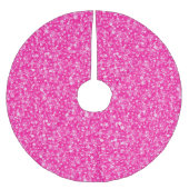 Jupon De Sapin En Polyester Brossé Motif Parties scintillant rose (Devant)