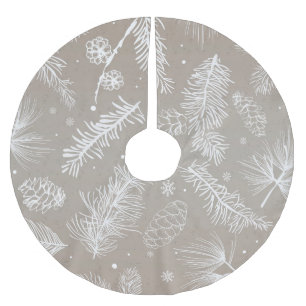 Jupon De Sapin En Polyester Brossé Motif Pastel Pine