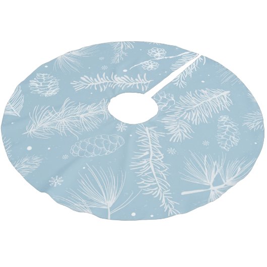 Jupon De Sapin En Polyester Brossé Motif Pastel Pine (Angle)