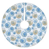 Jupon De Sapin En Polyester Brossé Motif Pastel Seashell 2 (Devant)