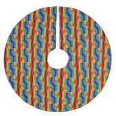 Jupon De Sapin En Polyester Brossé Motif Rainbow Fist (Devant)