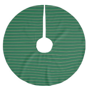 Jupon De Sapin En Polyester Brossé motif rayé vintage vert rouge noir beige