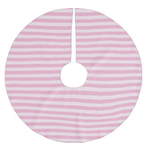 Jupon De Sapin En Polyester Brossé Motif sans couture à rayures roses