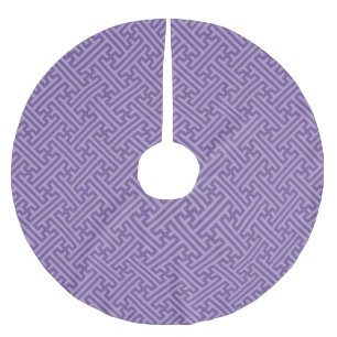 Jupon De Sapin En Polyester Brossé Motif Sayagata, Japonais, Violet et Rose