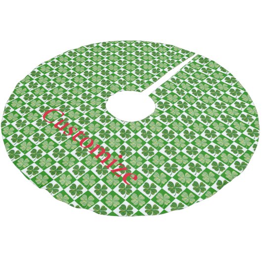 Jupon De Sapin En Polyester Brossé Motif shamrock Thunder_Cove (Angle)