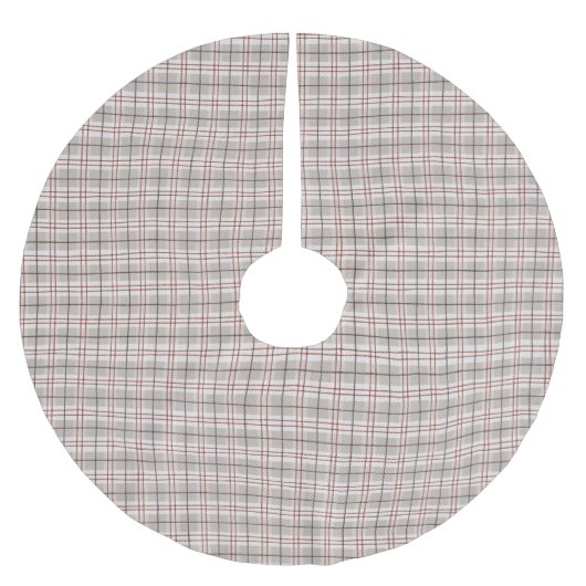 Jupon De Sapin En Polyester Brossé Motif Tatan Tartan Plaid Classique Beige Dessiné À (Devant)