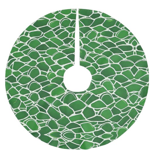 Jupon De Sapin En Polyester Brossé Motif Tortue Shell (Devant)