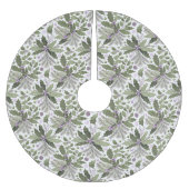 Jupon De Sapin En Polyester Brossé Motif vert pourpre n° 17 ID1009 (Devant)