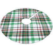 Jupon De Sapin En Polyester Brossé Motif vert vacances (Angle)