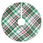Jupon De Sapin En Polyester Brossé Motif vert vacances (Devant)