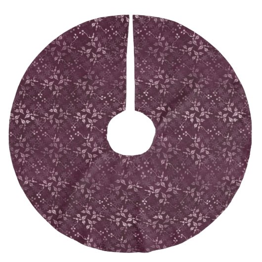 Jupon De Sapin En Polyester Brossé Motif Vin de Mûre (Devant)