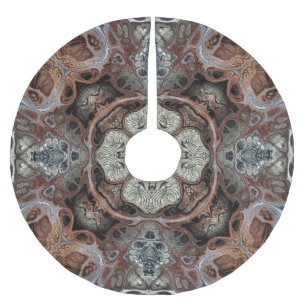 Jupon De Sapin En Polyester Brossé Motif vintage géométrique Art nouveau