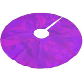 Jupon De Sapin En Polyester Brossé Motif Violet (Angle)