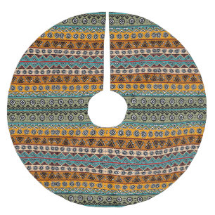 Jupon De Sapin En Polyester Brossé Motifs aztèques ethniques colorés design décoratif