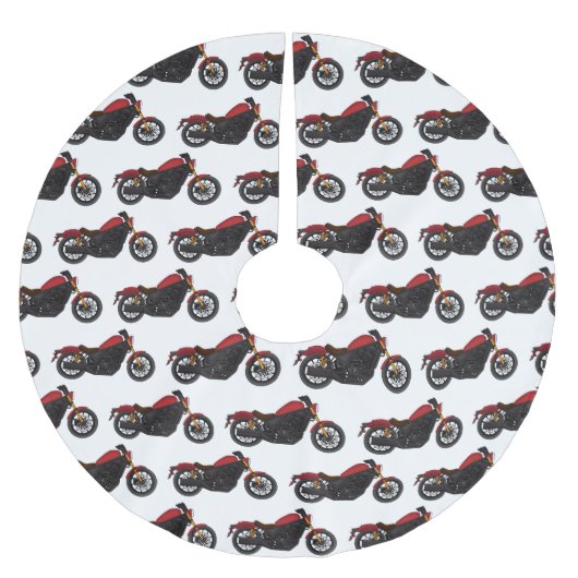 Jupon De Sapin En Polyester Brossé Moto de style cruiser cool (Devant)
