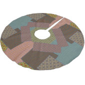 Jupon De Sapin En Polyester Brossé multi-motif (Angle)