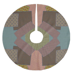 Jupon De Sapin En Polyester Brossé multi-motif