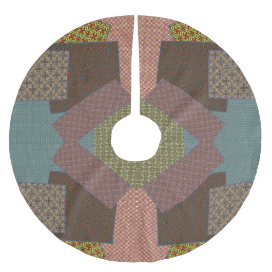Jupon De Sapin En Polyester Brossé multi-motif (Devant)