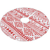 Jupon De Sapin En Polyester Brossé Native American : Red Ink Doodle. (Angle)
