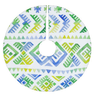 Jupon De Sapin En Polyester Brossé Navajo Hommage : Aquarelle, Majesté de la tribu