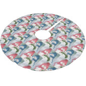 JUPON DE SAPIN EN POLYESTER BROSSÉ NEIGE (Angle)