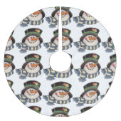 Jupon De Sapin En Polyester Brossé Neige (Devant)