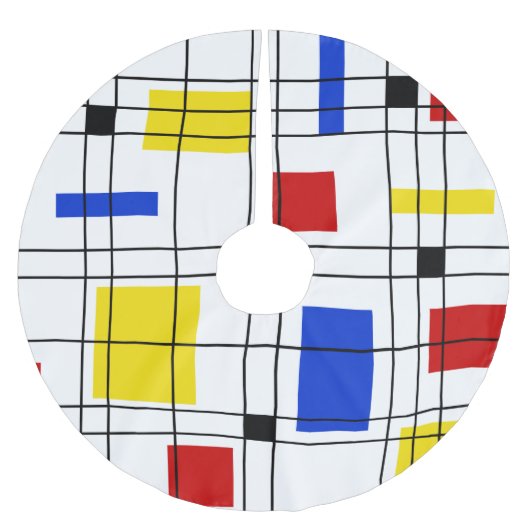 Jupon De Sapin En Polyester Brossé Néo-plasticisme (Devant)