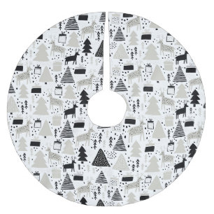 Jupon De Sapin En Polyester Brossé Noël